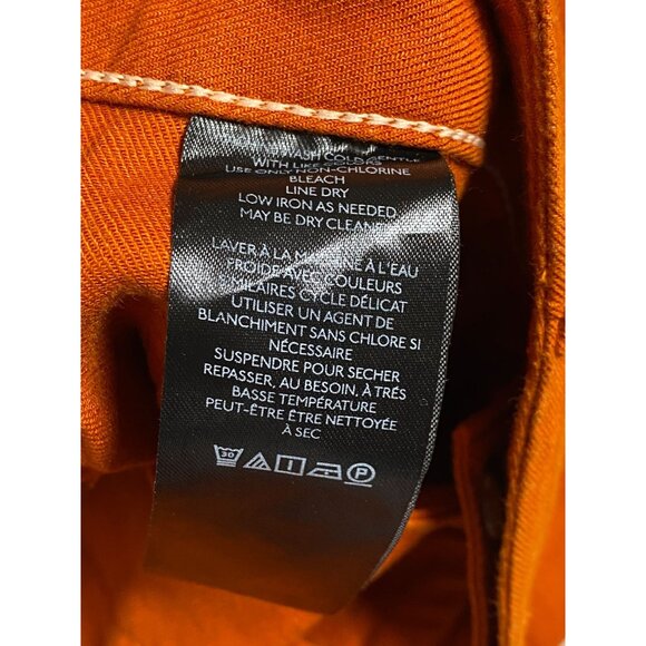 Anthropologie Orange Wide Leg Pants - Picture 11 of 16